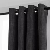 Rideau occultant Bouclair polyester anthracite 52 x 84 po