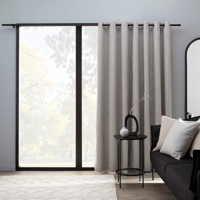 Bouclair 52 x 96-in Taupe Polyester Blackout Curtain