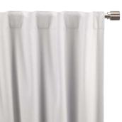 Bouclair 52 x 84-in White Polyester Blackout Curtain