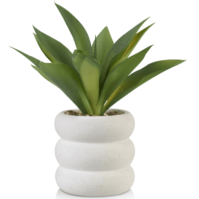 Bouclair 4-in Artificial Plant in White Pot