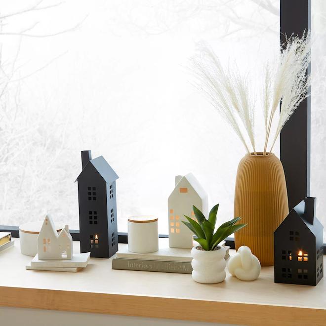 Bouclair 4-in Artificial Plant in White Pot