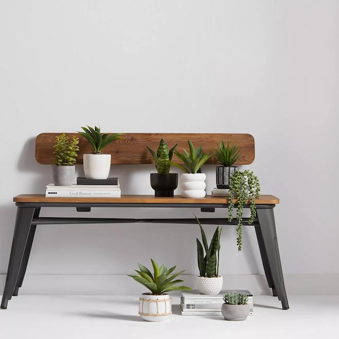 Bouclair 4-in Artificial Plant in White Pot