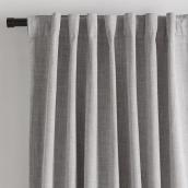 Rideau occultant Bouclair polyester gris pâle 52 x 84 po