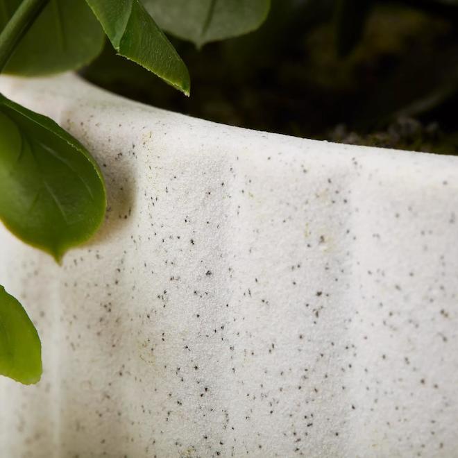 Bouclair 10 x 20-in Artificial Plant in White Pot