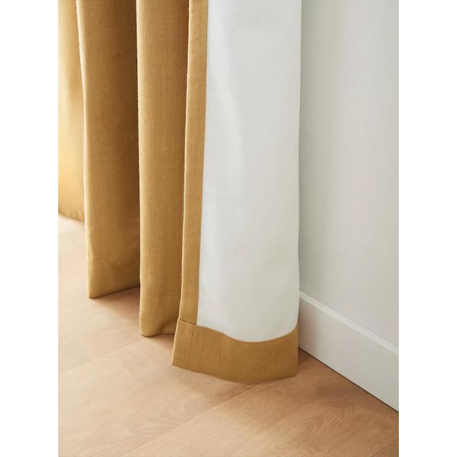 Bouclair 54 x 84-in Ochre Blackout Curtain