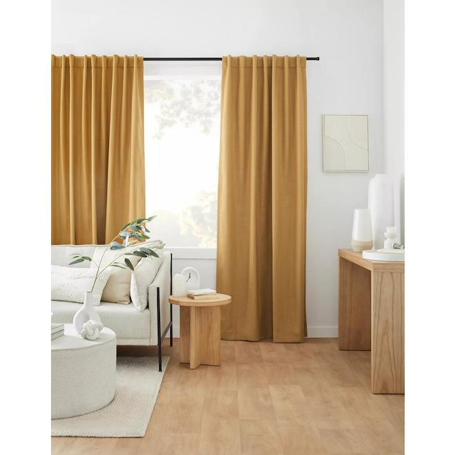 Bouclair 54 x 84-in Ochre Blackout Curtain