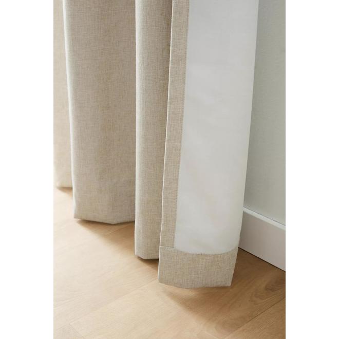 Bouclair 54 x 96-in Beige Blackout Curtain