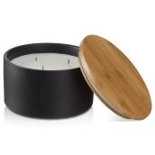 Bougie au thé vert Bouclair 6,5 po avec couvercle en bois