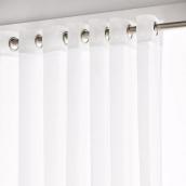 Rideau semi-transparent Bouclair polyester ivoire 52 x 84 po