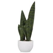 Bouclair 4-in Artificial Plant in White Pot