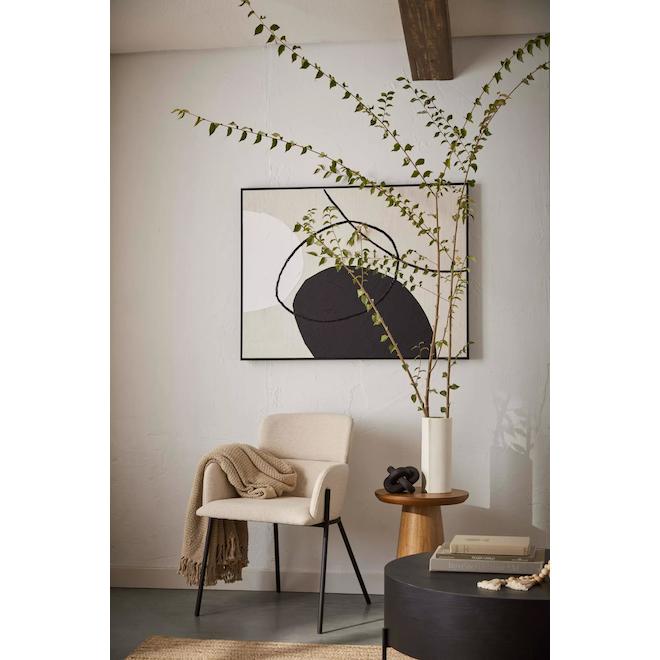 Toile peinte abstraite Bouclair beige 39 x 30 po