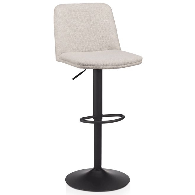 Bouclair Bar Stool of 17.25 x 20 x 35.25-in - Oatmeal