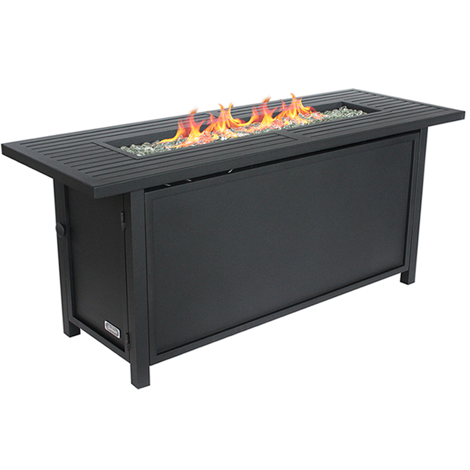 Sunbeam Outdoor Fire Table - 50,000 BTU - Steel - Black