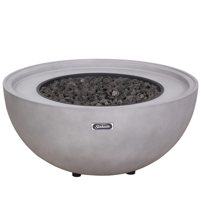 Sunbeam Wellesley Outdoor Fire Pit, Round Concrete Fire Pit