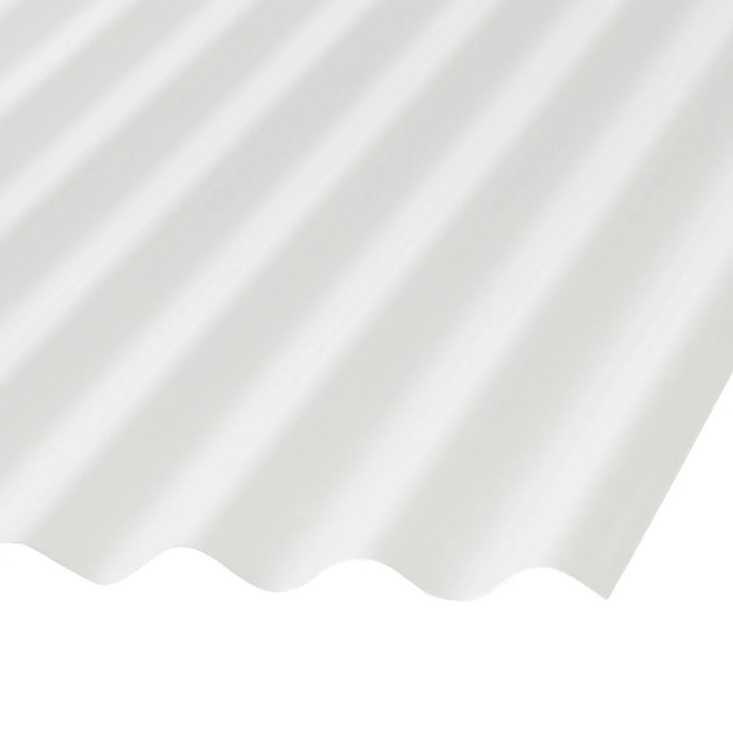 Vicwest Palruf Roof Panel - 24-in x 8-ft - PVC - White
