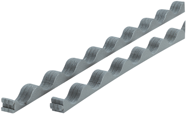 Vic West Palruf 6-Pack Horizontal Roof Panel Strip - Foam - 36-in - Grey