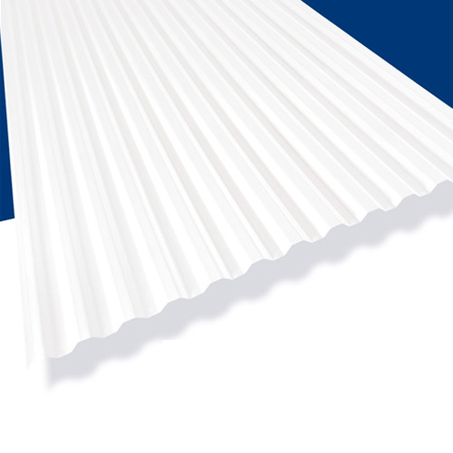 Vicwest Palruf Roof Panel - 36-in x 10-ft - PVC - White