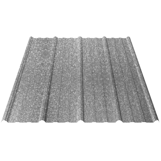 Vicwest UltraVic Steel Roofing  - 36-in x 12-ft - Galvanized