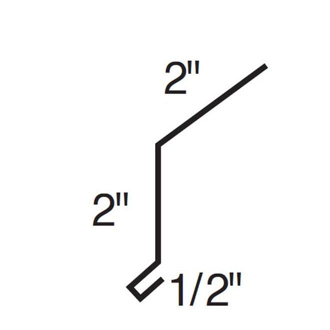 Vicwest Eave Cap for UltraVic Profiles in Metal 10-ft - Black