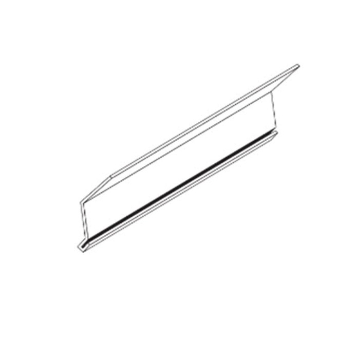Vicwest Eave Cap for UltraVic Profiles in Metal 10-ft - Black
