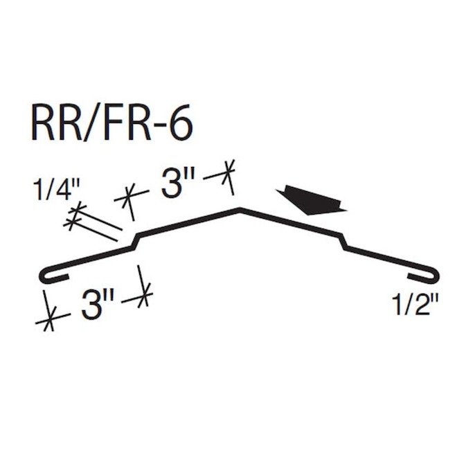 Vicwest Ridge Cap for UltraVic Profiles in Metal 10-ft - Black