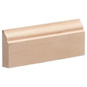 Butoir de porte en érable, 3/8 po x 1 3/8, naturel