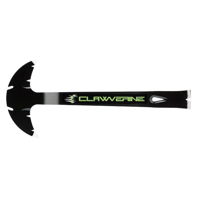 PrimeGrip Clawverine Multi-Tool in Steel with Patented Head and Nail Puller - 6.5 x 15-in