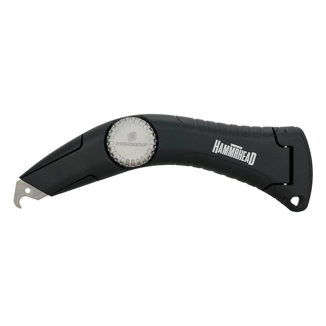 PrimeGrip HAMMRHEAD Roofer Knife with Hammer Insert and Blade Holder