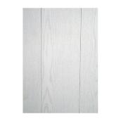 Ash Prefinished Wall Panel - Lauan Wood - White - 8-ft L x 4-ft W x 1/9-in T
