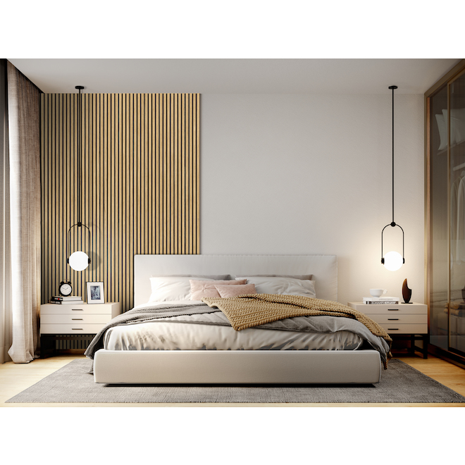 Richelieu 24-in x 95-in Light Oak Wall Panel