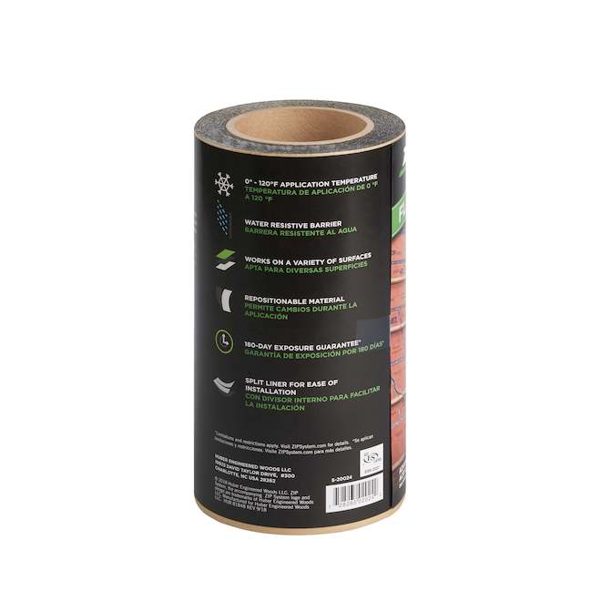 ZIP SYSTEM 9-in x 50-ft Black Waterproof Flashing Tape