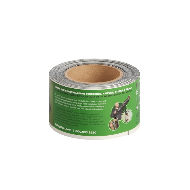 ZIP SYSTEM 3-in x 20-ft Black Stretch Flashing Tape 820329989 | RONA