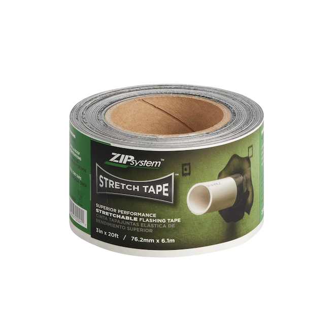 ZIP SYSTEM 3-in x 20-ft Black Stretch Flashing Tape 820329989 | RONA