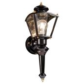 Globe Exterior Wall Lantern - Black - Motion Detector