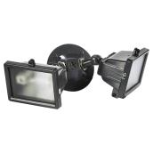 Lumière de sécurité murale double à halogène, bronze