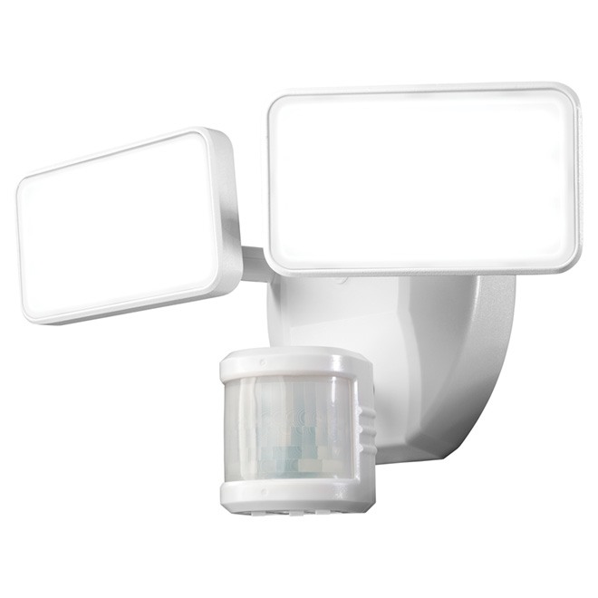 Lumière de sécurité DEL Globe avec détecteur, blanc