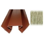KWP Exterior Inside Corner Post Siding - Brown - Aluminum - 10-ft L