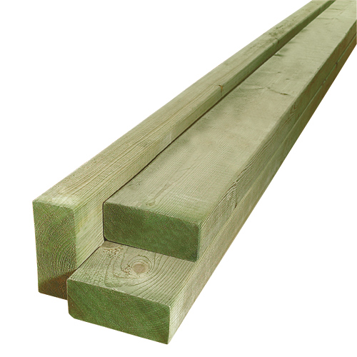 Treated Wood Green - 2 in x 4 in x 16 ft