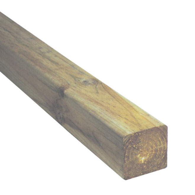 Surewood Treated Wood - 4-in x 4-in x 9-ft  - Green