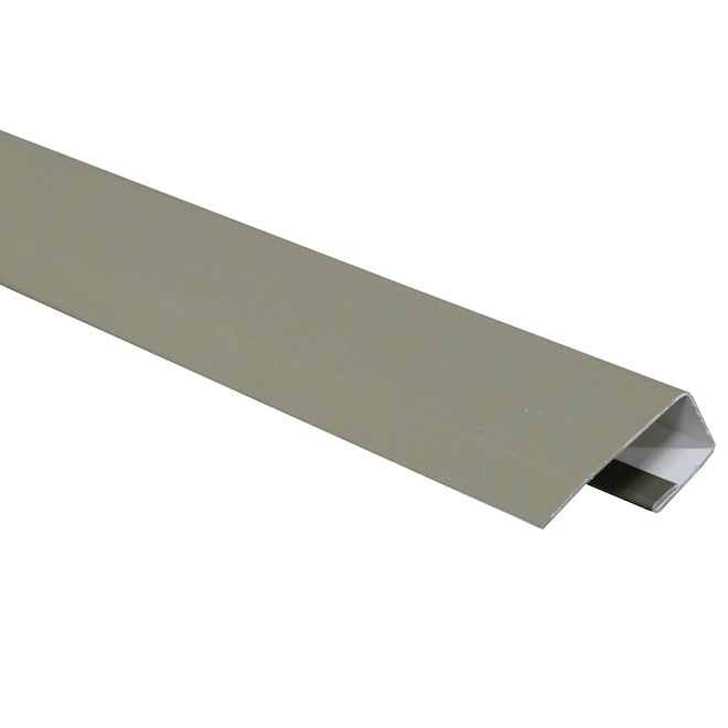 ALUMINIUM TRIM Canwel Building Materials J Trim in Aluminum 1/2-in x 10 ...