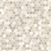 Revêtement de sol Éloquence Tarkett motif hexagonal gris 12 pi de large vendu au pied linéaire