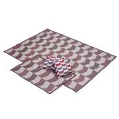 Outdoor Rugs Set - Cambridge - 3 Pieces - Red
