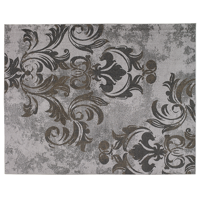 Tapis d'intérieur Hurst de Korhani, gris, 7 pi  x 9 pi