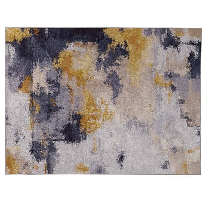Korhani Melgund Interior Rug - Beige/Grey/Yellow - 5-ft x 7-ft