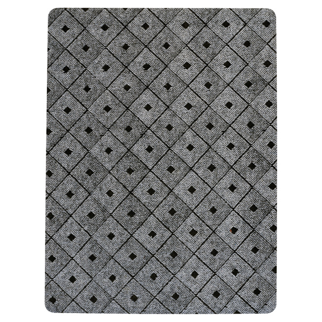 Tapis utilitaire en caoutchouc, 3' x 4', gris