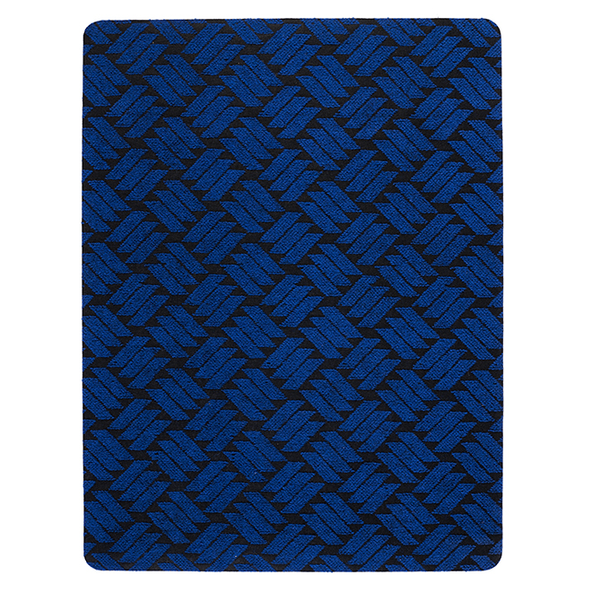 WASH & DRY Rubber Rectangular Utility Mat - 3' x 4' - Blue K15368 | RONA