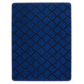 Tapis utilitaire en caoutchouc rectangulaire, 3' x 4', bleu