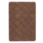 Tapis utilitaire rectangulaire en caoutchouc, brun, 2' x 3'