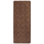 Tapis utilitaire rectangulaire en caoutchouc, 2' x 5', brun