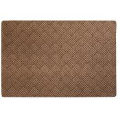 Tapis utilitaire rectangulaire en caoutchouc, 4' x 6', brun